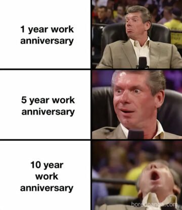 30 Hilarious Work Anniversary Memes That Hit Home - The Quib