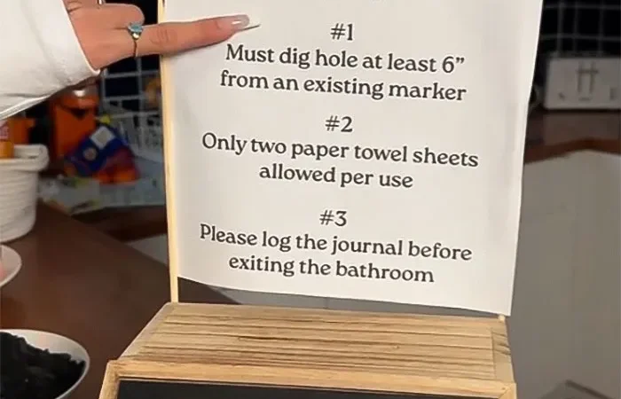 Exclusive: Woman Requires All Her Guests To Use Her “Human Litter Box” Next To Her Kitchen