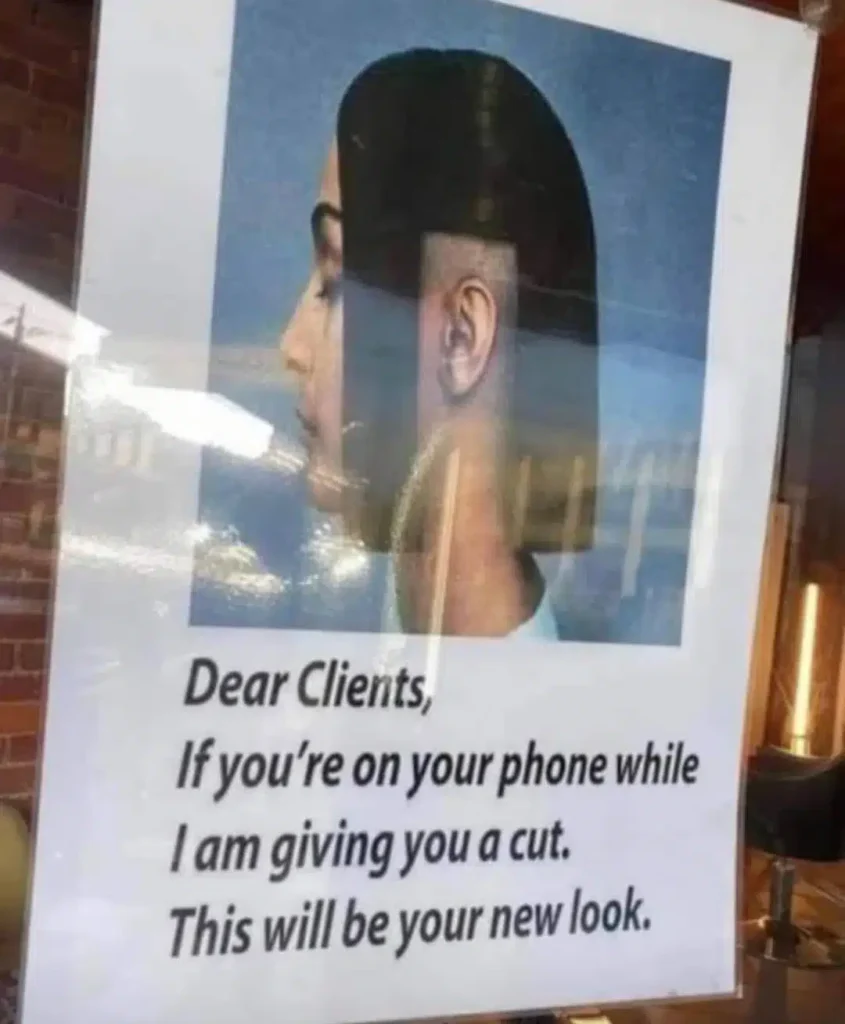 Cellphone Haircut
