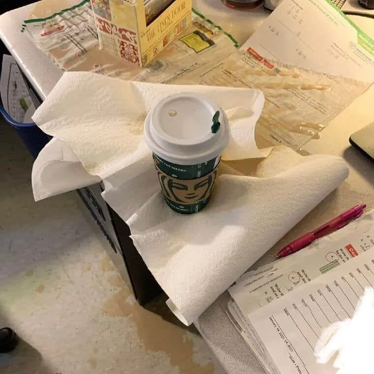 Never Drink Coffee When Grading Exams
