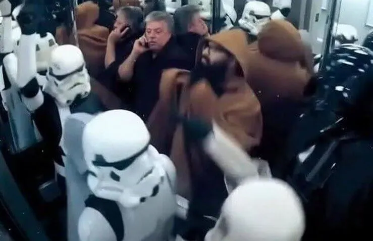 Crowded Elevator, Star Wars Edition
