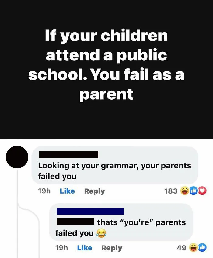 You Are Parents Failed You?